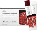 Korean Marine Collagen Jelly Sticks – Pomegranate Flavor, Sugar-Free Travel Packs for Hair & Nails
