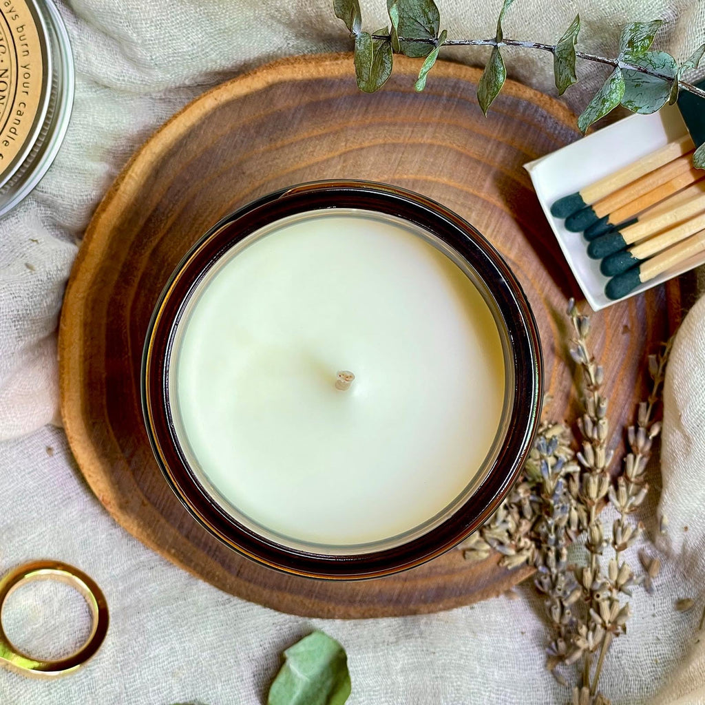 KOTKAS Lavender Eucalyptus Scented Candle – 8oz Natural Soy, Aromatherapy
