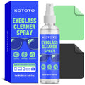 Kototo Eyeglass Cleaner Spray Kit – Streak-Free, Anti-Static Cleaner for Glasses, Screens & Lenses | 2-Pack with Microfiber Cloths