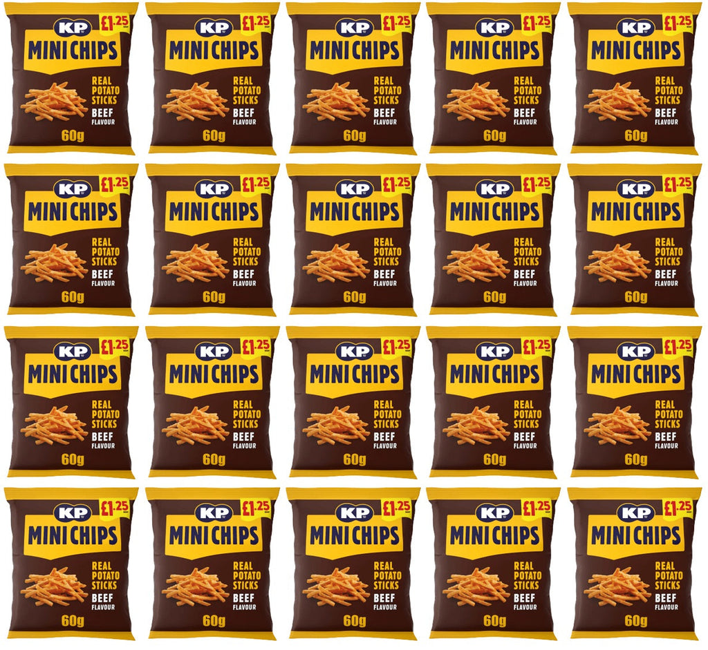 20 x Kp Mini Chips Bbq Beef - 60GM