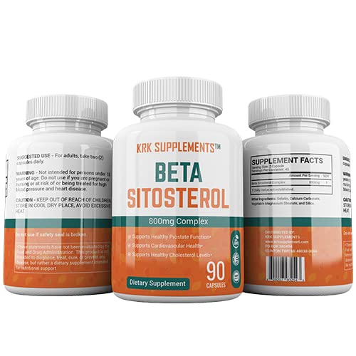 KRK Supplements Beta Sitosterol 800mg - 90 Capsules Prostate Support