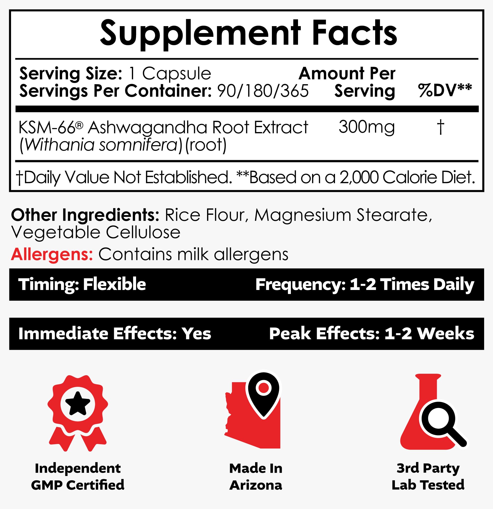 Nootropics Depot KSM-66 Ashwagandha Capsules 300mg – 180 Count | Adaptogen for Stress, Relaxation, Energy