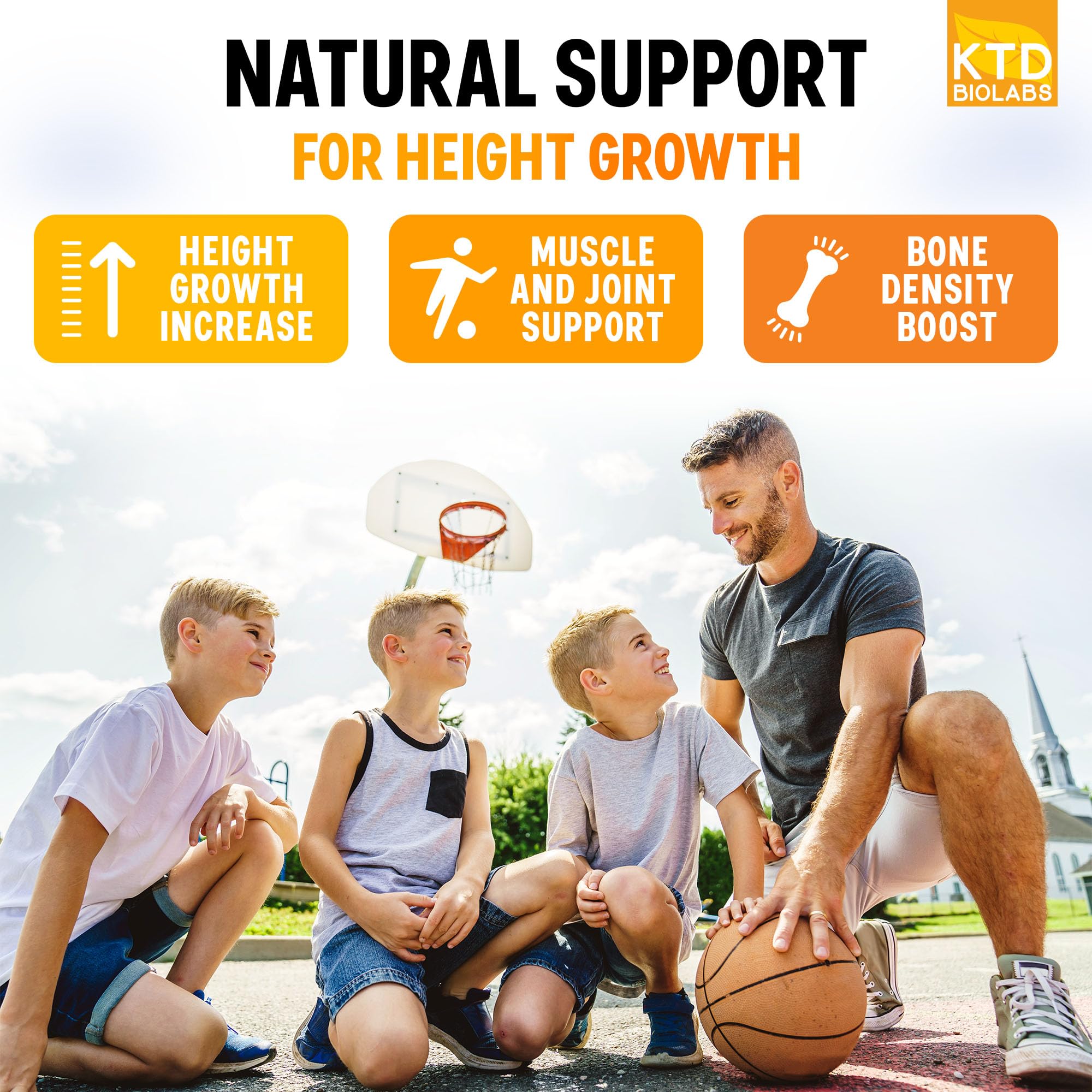 KTD BIOLABS Height Growth Maximizer – Made in USA | Natural Height Pills