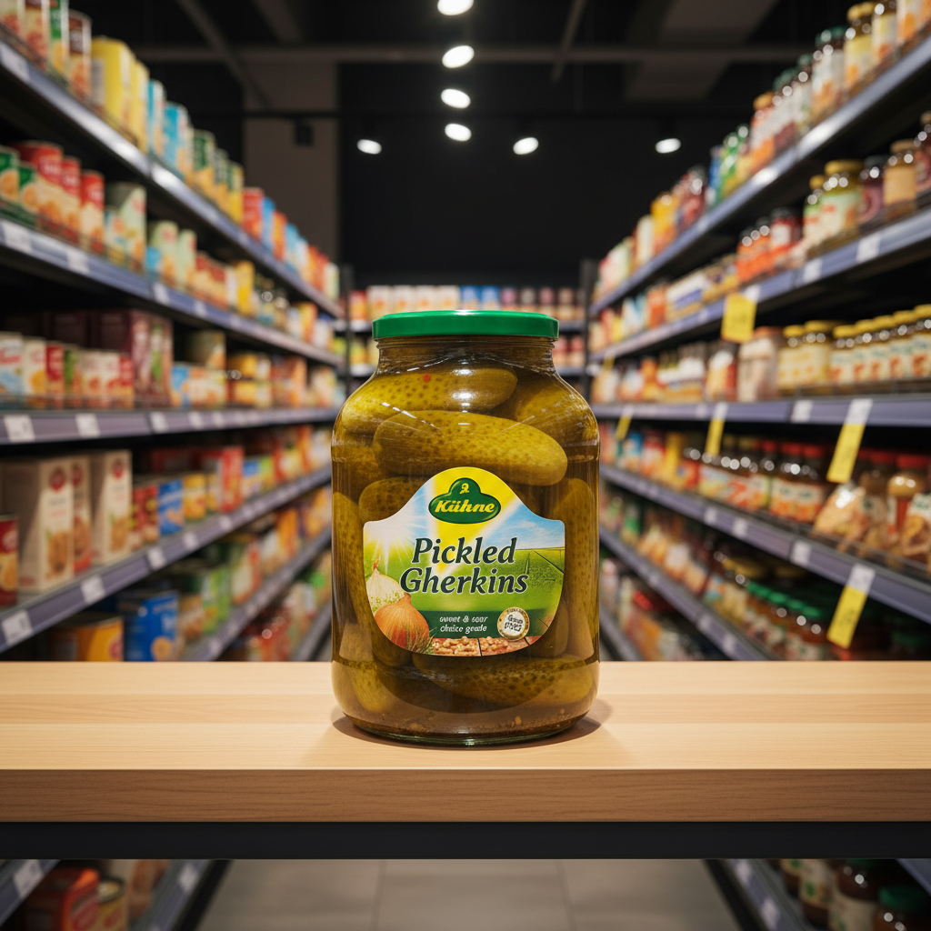 4 x Kühne Pickled Gherkins 2450G