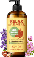 KUKKA Relax Massage Oil - Non-Greasy 6.76oz Deep Relaxation