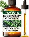 KUKKA Rosemary Essential Oils 4oz | Hair, Skin, Diffuser & DIY Soap