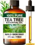 KUKKA Tea Tree Essential Oil 4 oz - Hair, Skin, Nails, Diffuser & Soap Making