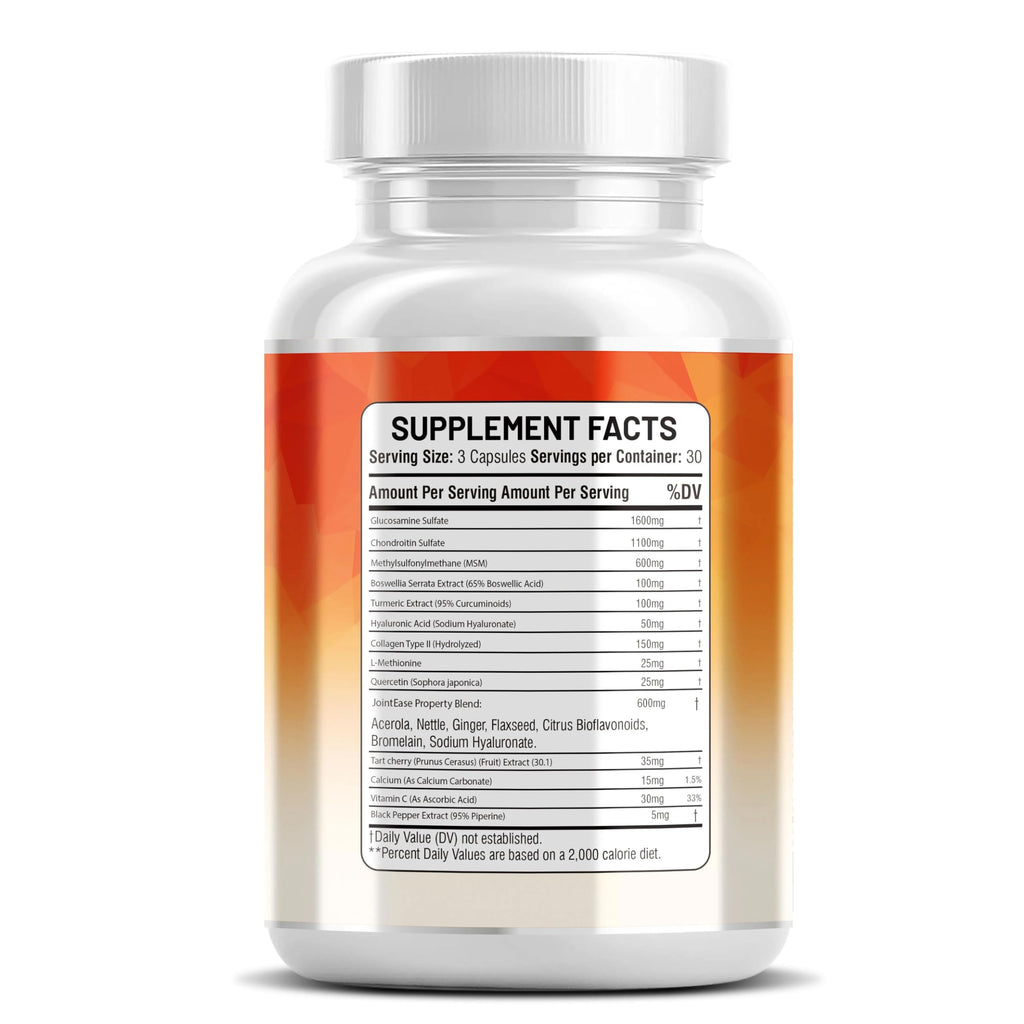 Kun Shafi JointEase – Glucosamine Chondroitin MSM with Hyaluronic Acid (90 ct)