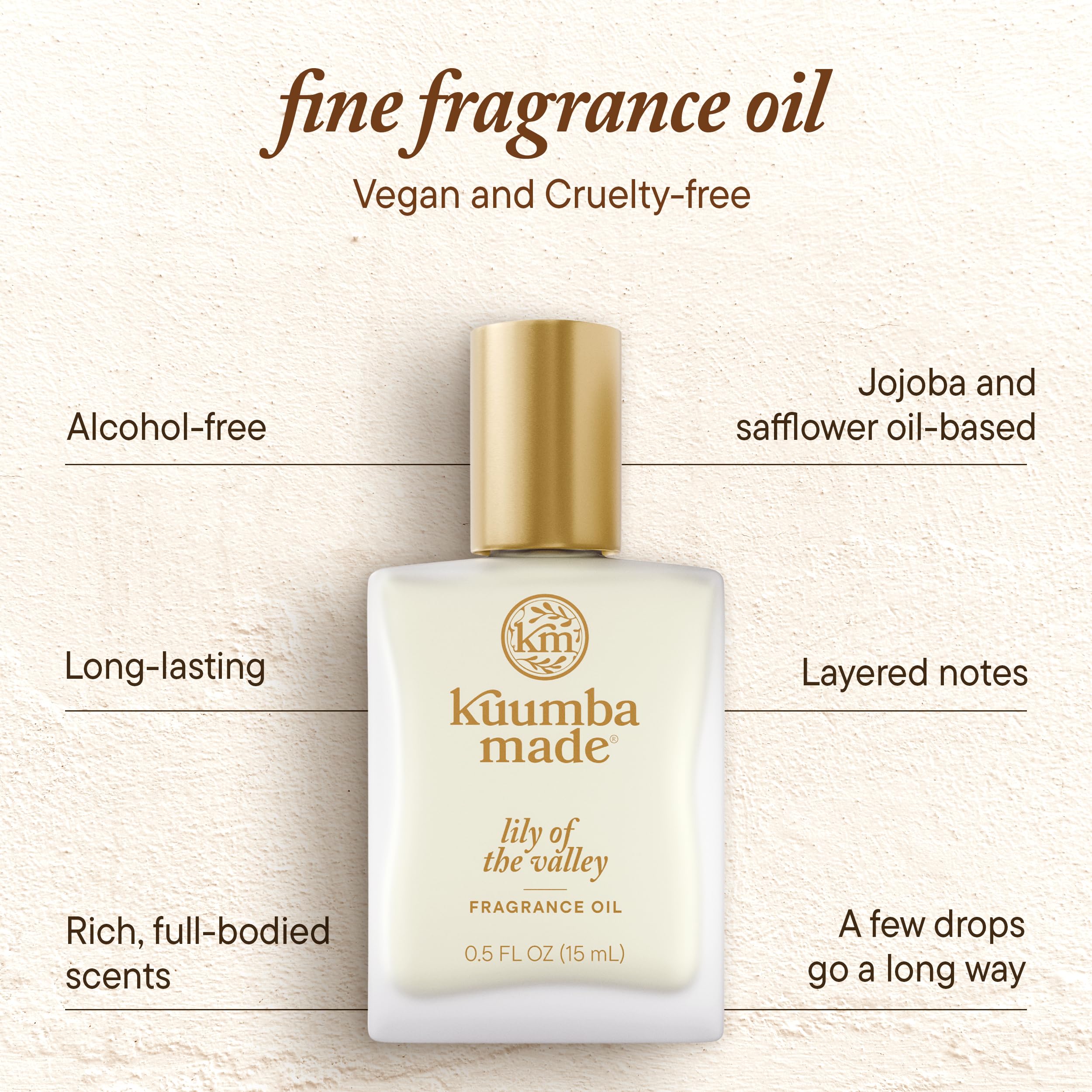 Kuumba Made Lily Of The Valley Fragrance Oil 0.5 fl oz (15ml) | Alcohol Free