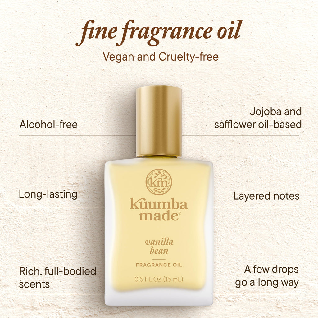 Kuumba Made Vanilla Bean Fragrance Oil 0.5 fl oz (15 ml) – Alcohol Free
