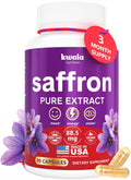 Kwala Nutrition Saffron Supplement - Mood & Energy, 88.5mg, 90 Capsules