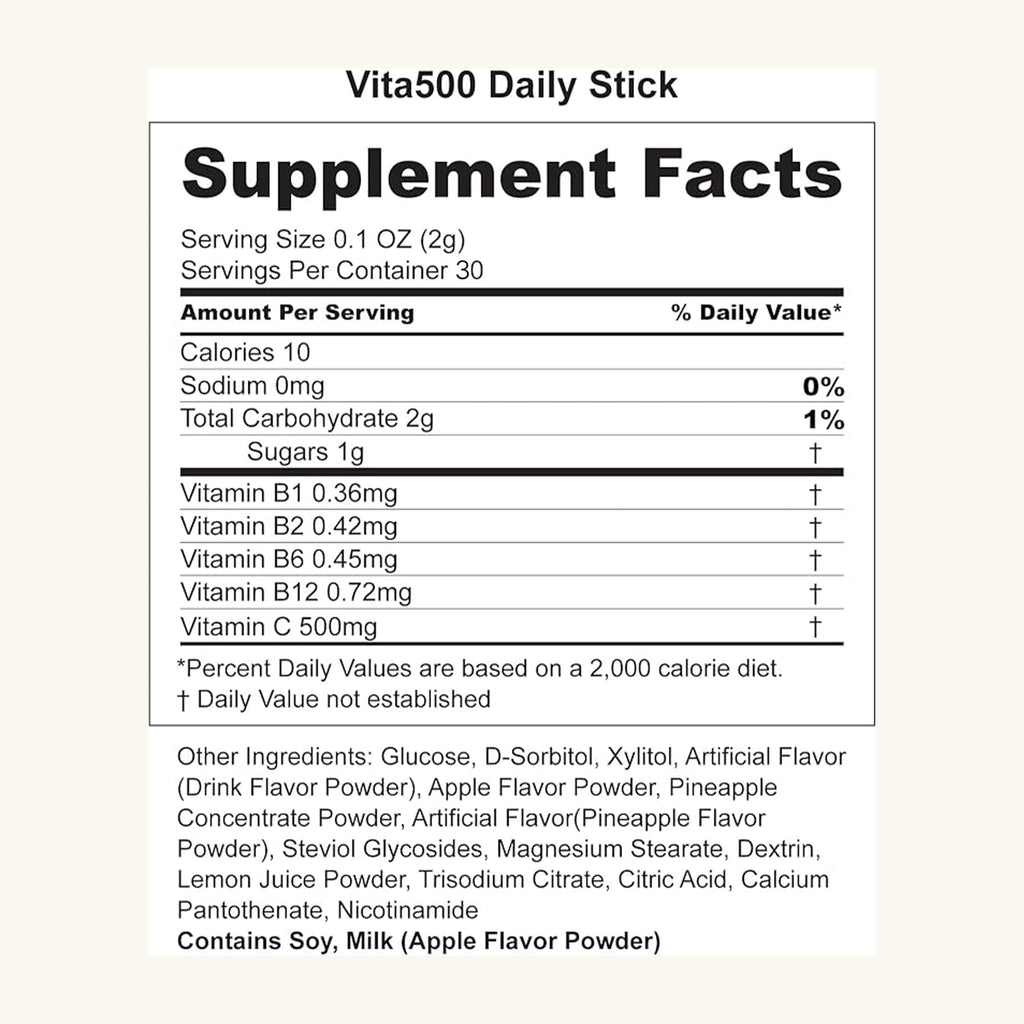 KWANGDONG Vita500 Daily Sticks – Immune Support & Energy with Vitamin C 500mg (30 Sticks)