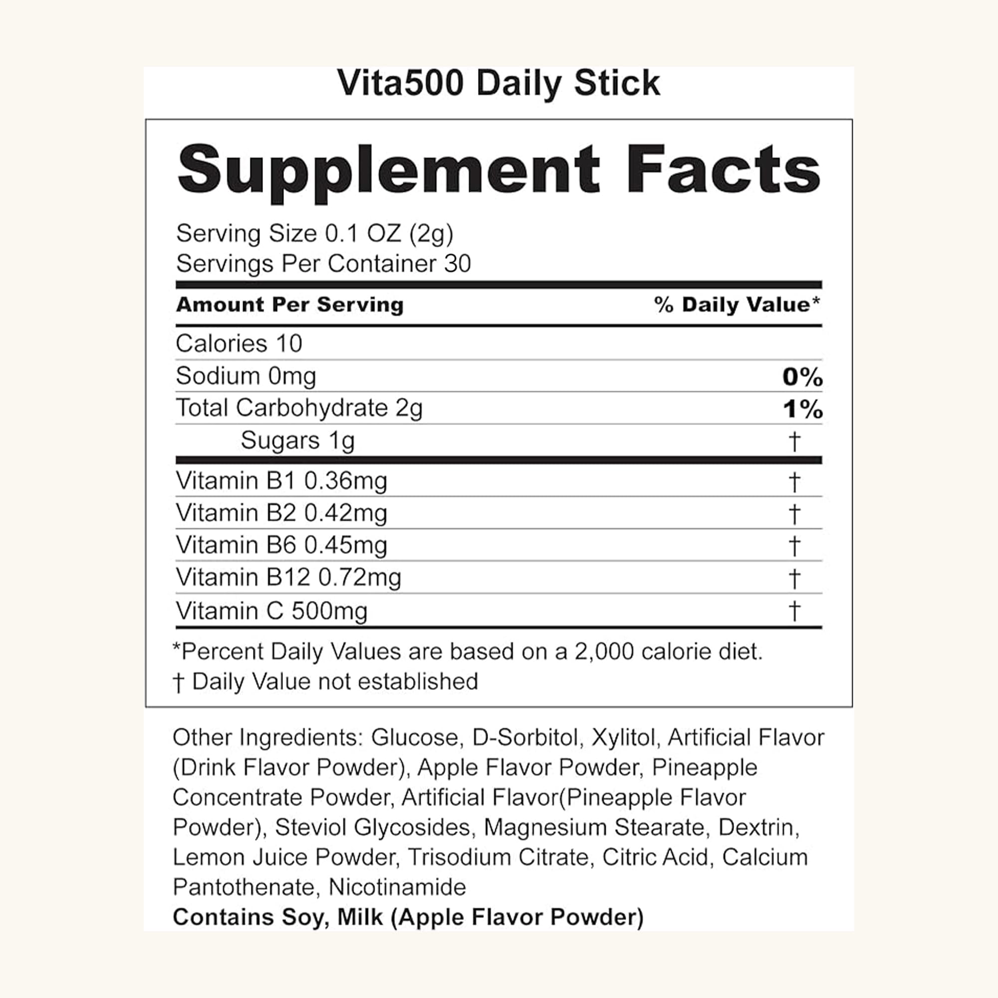 KWANGDONG Vita500 Daily Sticks – Immune Support & Energy with Vitamin C 500mg (30 Sticks)