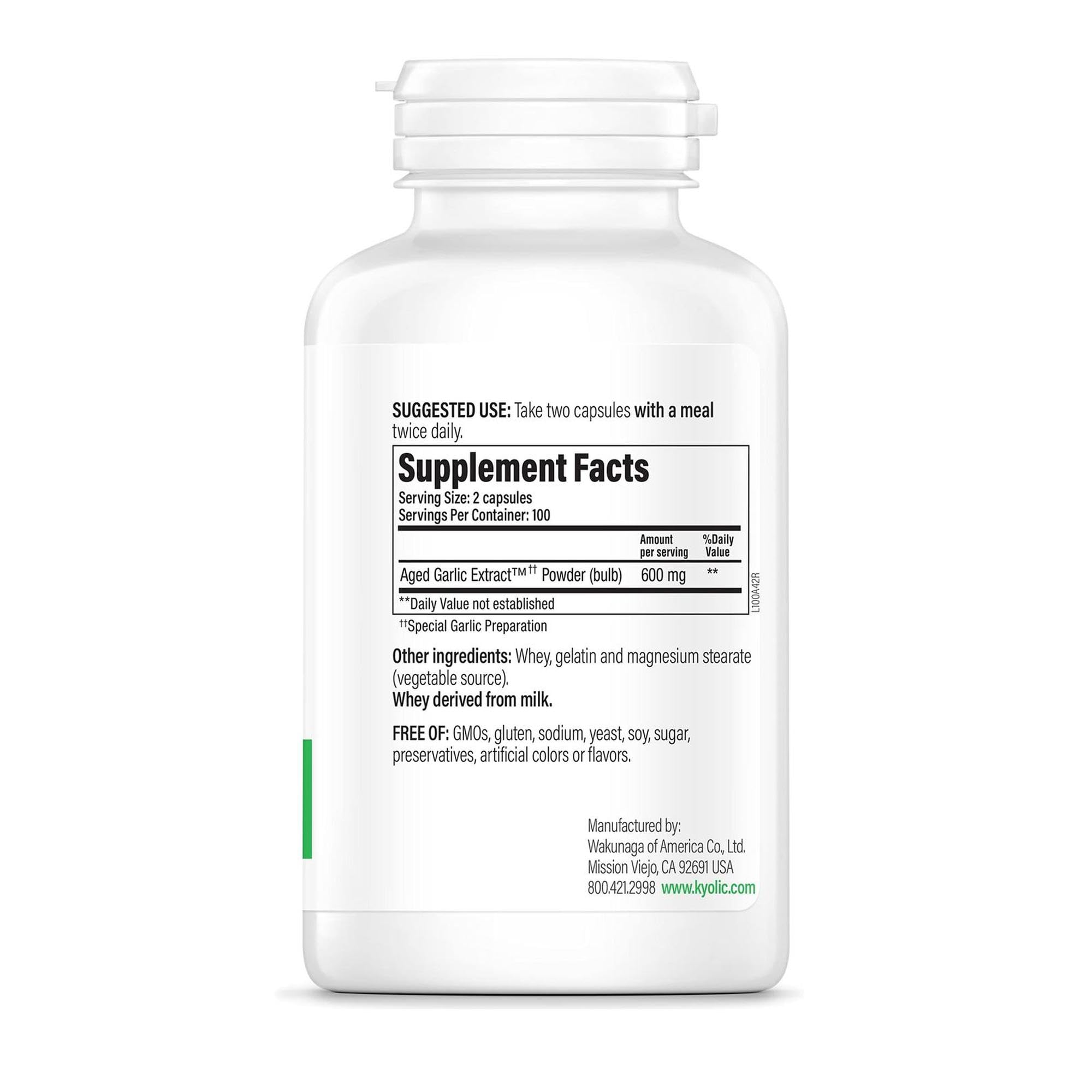 Kyolic Aged Garlic Extract Formula 100 | Cardiovascular Health