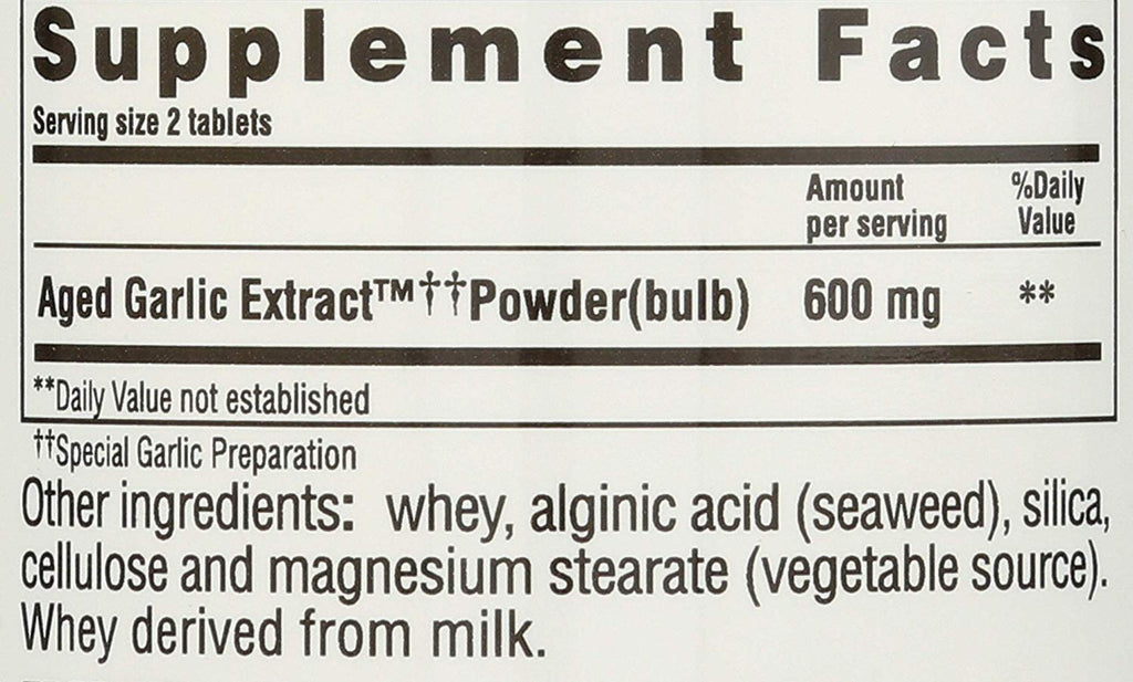 Kyolic Formula 100 Original - 200 Tablets | Odorless Garlic for Heart Health