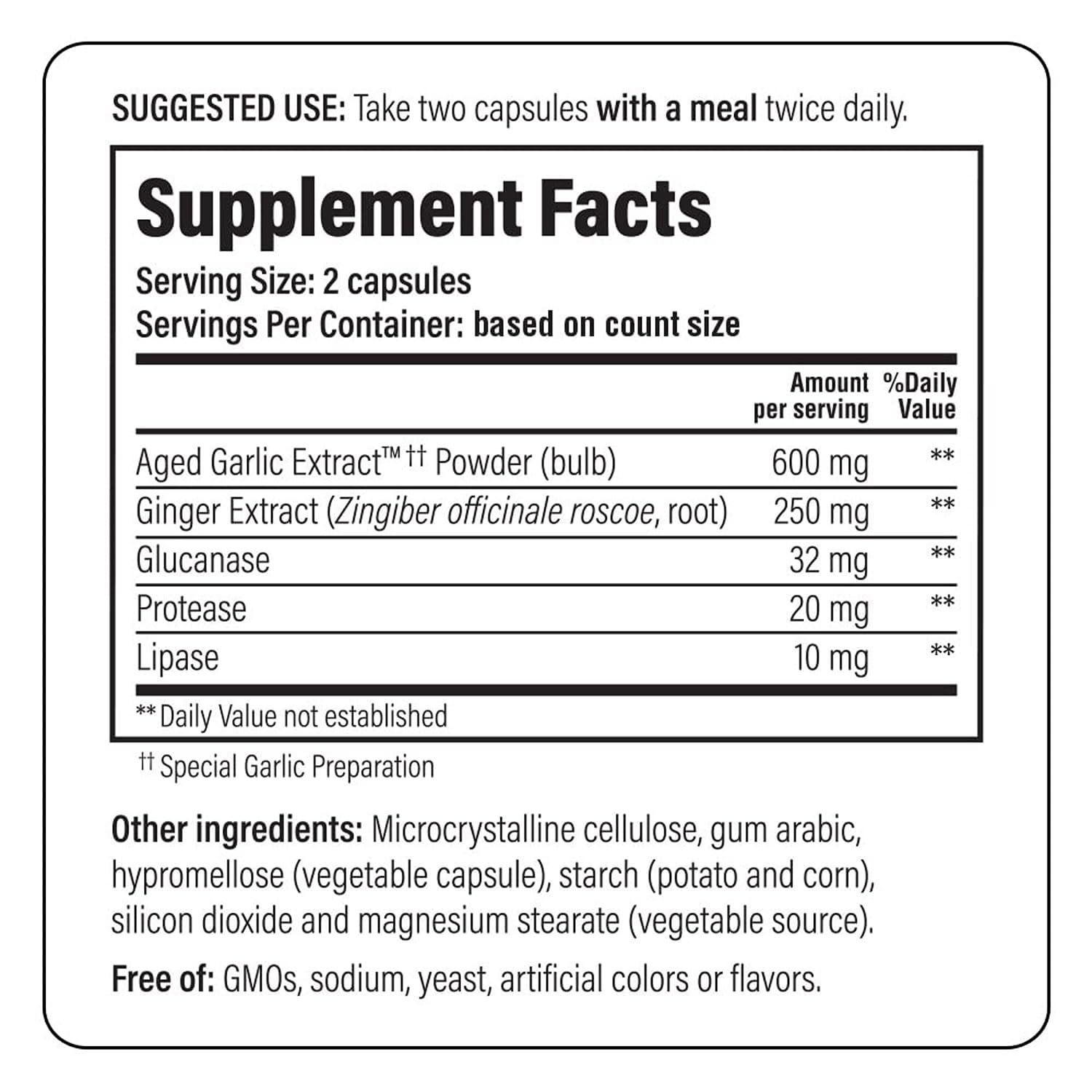 Kyolic Formula 102 Aged Garlic Extract - Candida Cleanse & Digestion (100 Caps)
