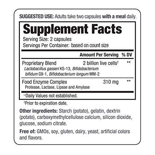 Kyolic Kyo-Dophilus Enzymes Probiotic, Nutrient Digestion and Gut Health