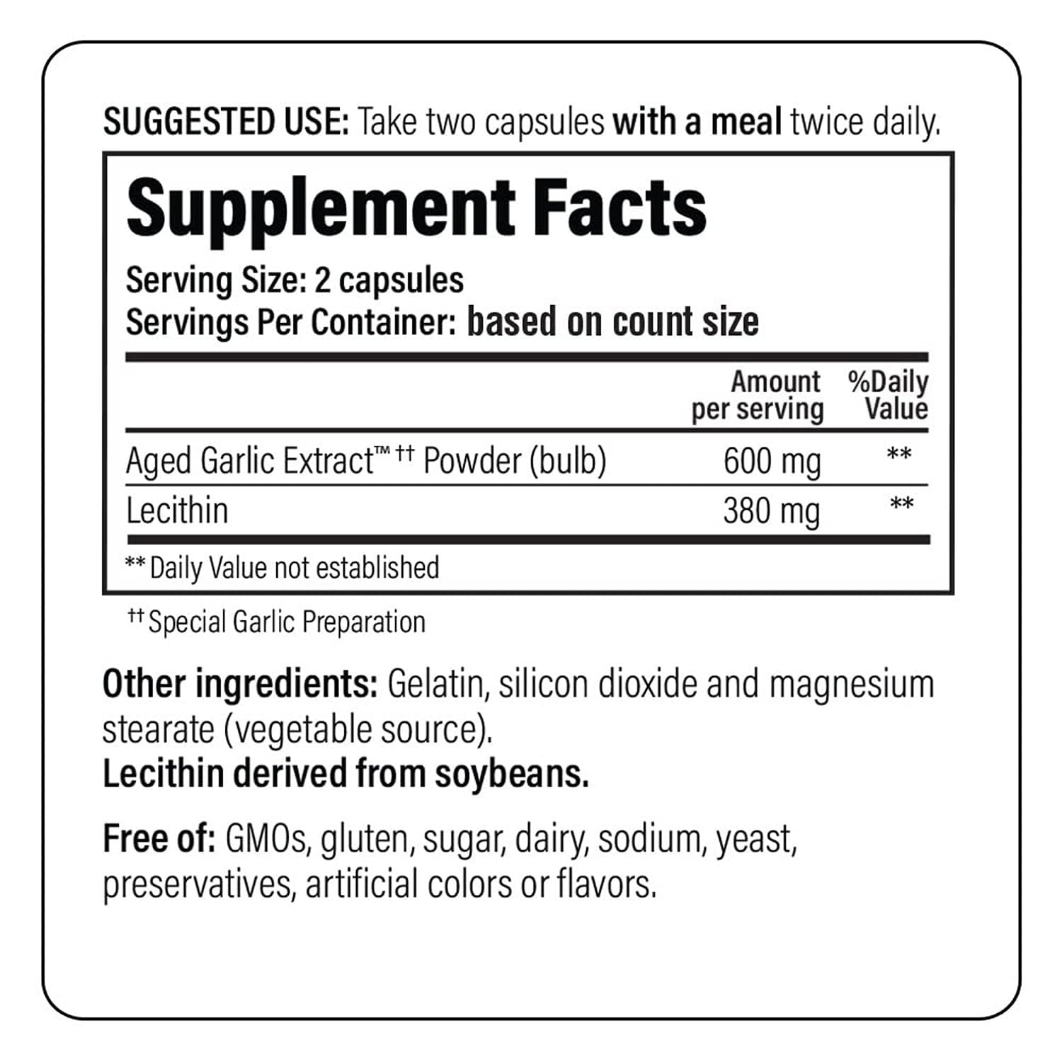 Kyolic Aged Garlic Extract Formula 104 – Cholesterol Health*, 200 Capsules