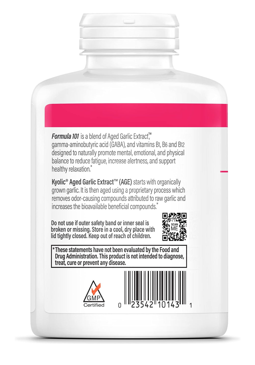 Kyolic Aged Garlic Extract Formula 101 – Stress & Fatigue Relief, 300 Capsules