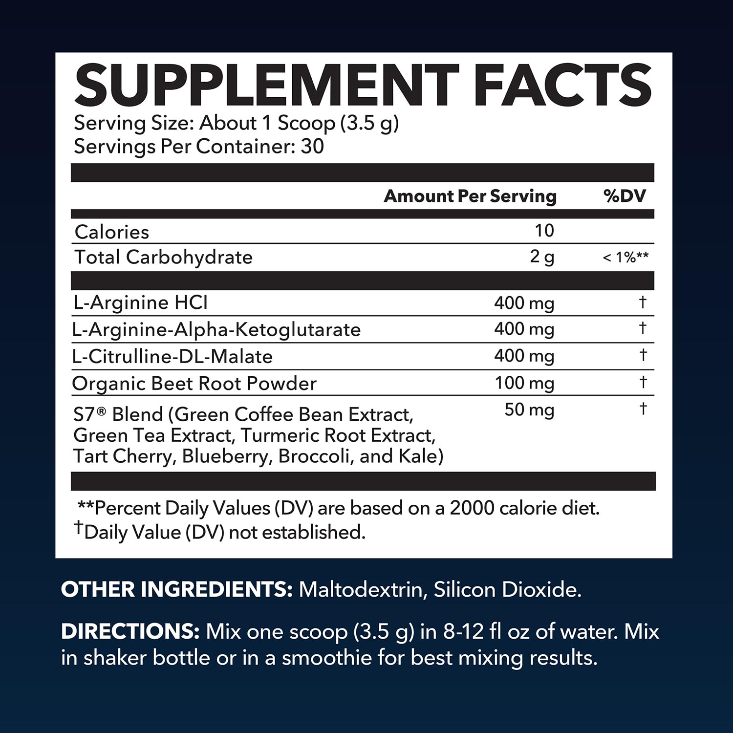 L-Arginine Powder | Nitric Oxide Booster with L-Citrulline & Beet Root – 30 Scoops, Unflavored