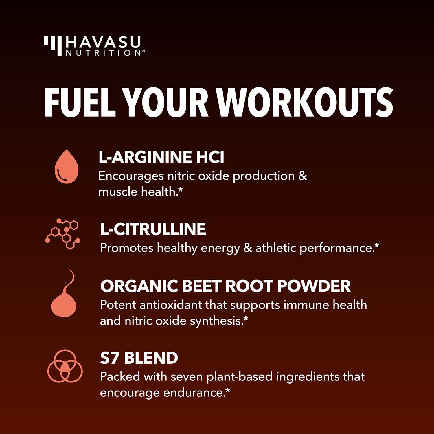 L-Arginine Powder – Tangerine Flavor with L-Citrulline & Beet Root | 30 Scoops