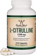 L Citrulline 1200mg Capsules – 210 Count | Nitric Oxide Booster | Double Wood