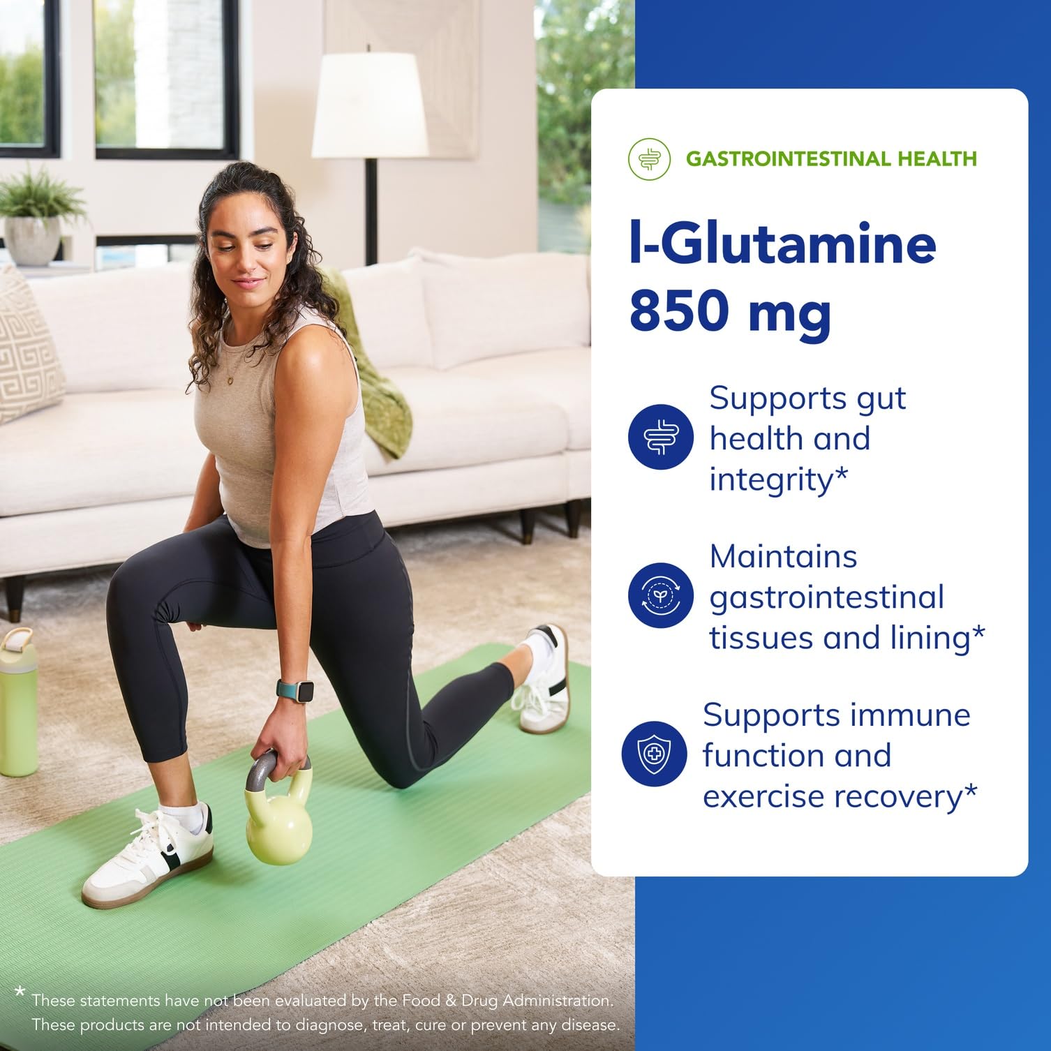 Pure Encapsulations L-Glutamine 850 mg | Gut Health, Immune & Muscle Support | 250 Capsules