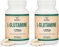 L Glutamine Capsules 1000mg – Pack of 2 (120 Caps) | Non-GMO, Gluten Free, Keto, Vegan | Double Wood