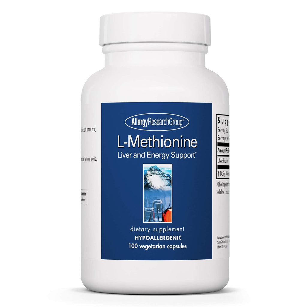 L-Methionine 500mg – Liver & Energy Support | Allergy Research Group | Vegetarian Capsules (100 Count)