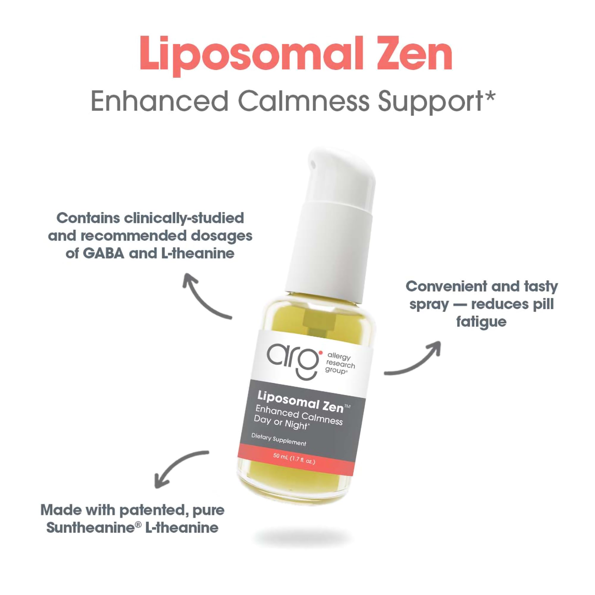 Allergy Research Group Liposomal Zen – GABA & L-Theanine Sleep Support