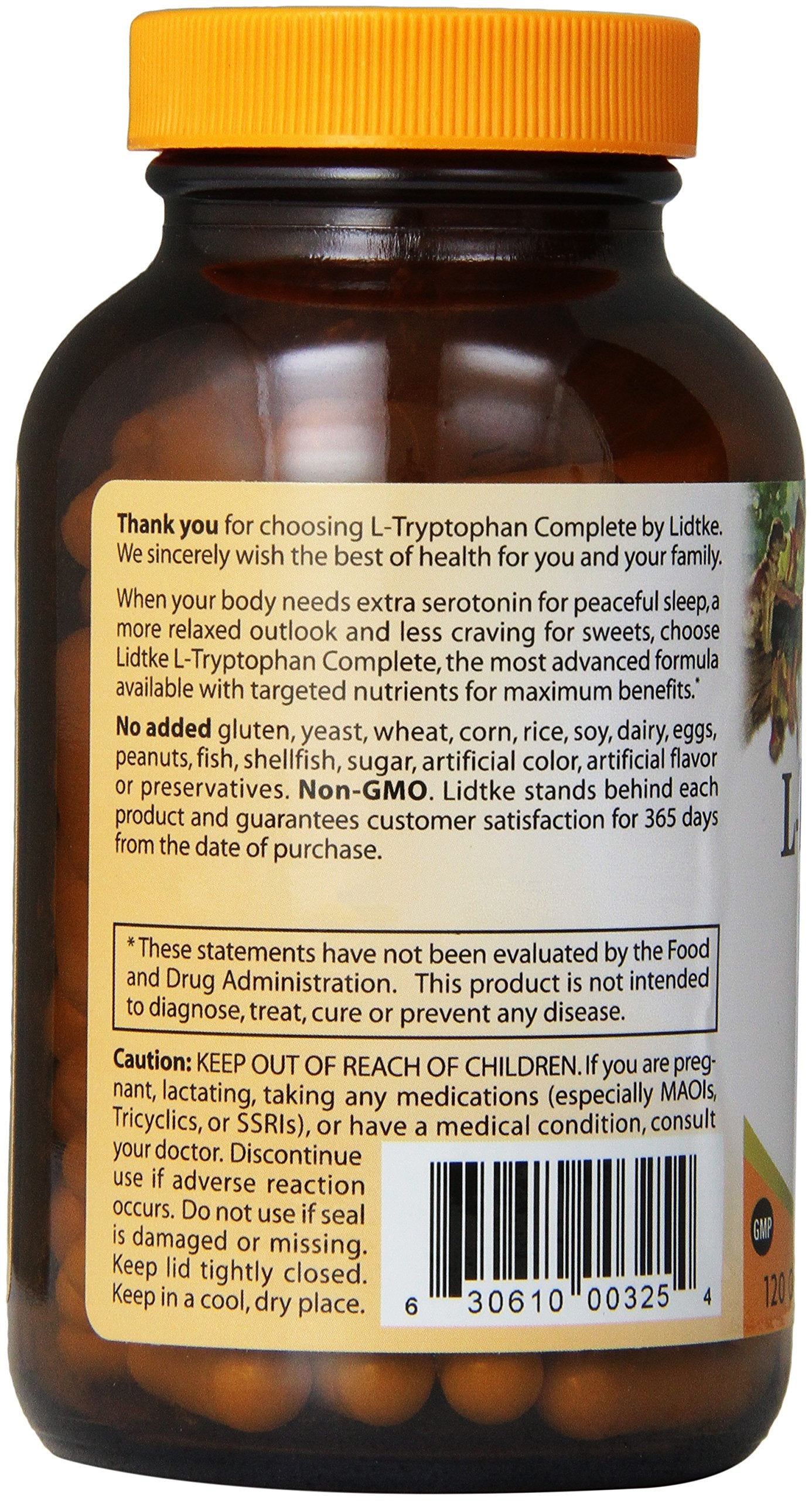 Lidtke Technologies L-Tryptophan Complete Capsules – 120 Count