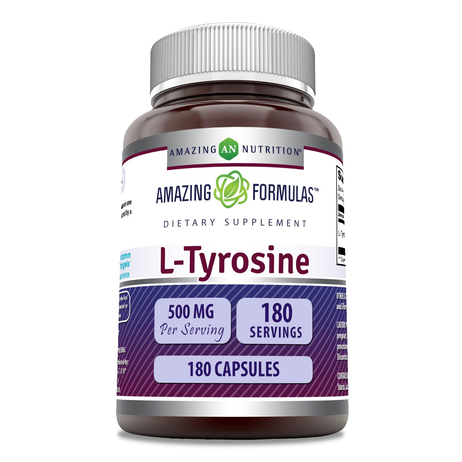 Amazing Formulas L-Tyrosine 500mg | 180 Capsules | Made in USA