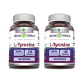 Amazing Formulas L-Tyrosine 500 mg Capsules - Non-GMO, Gluten Free, Made in USA (180-Count, 2-Pack)