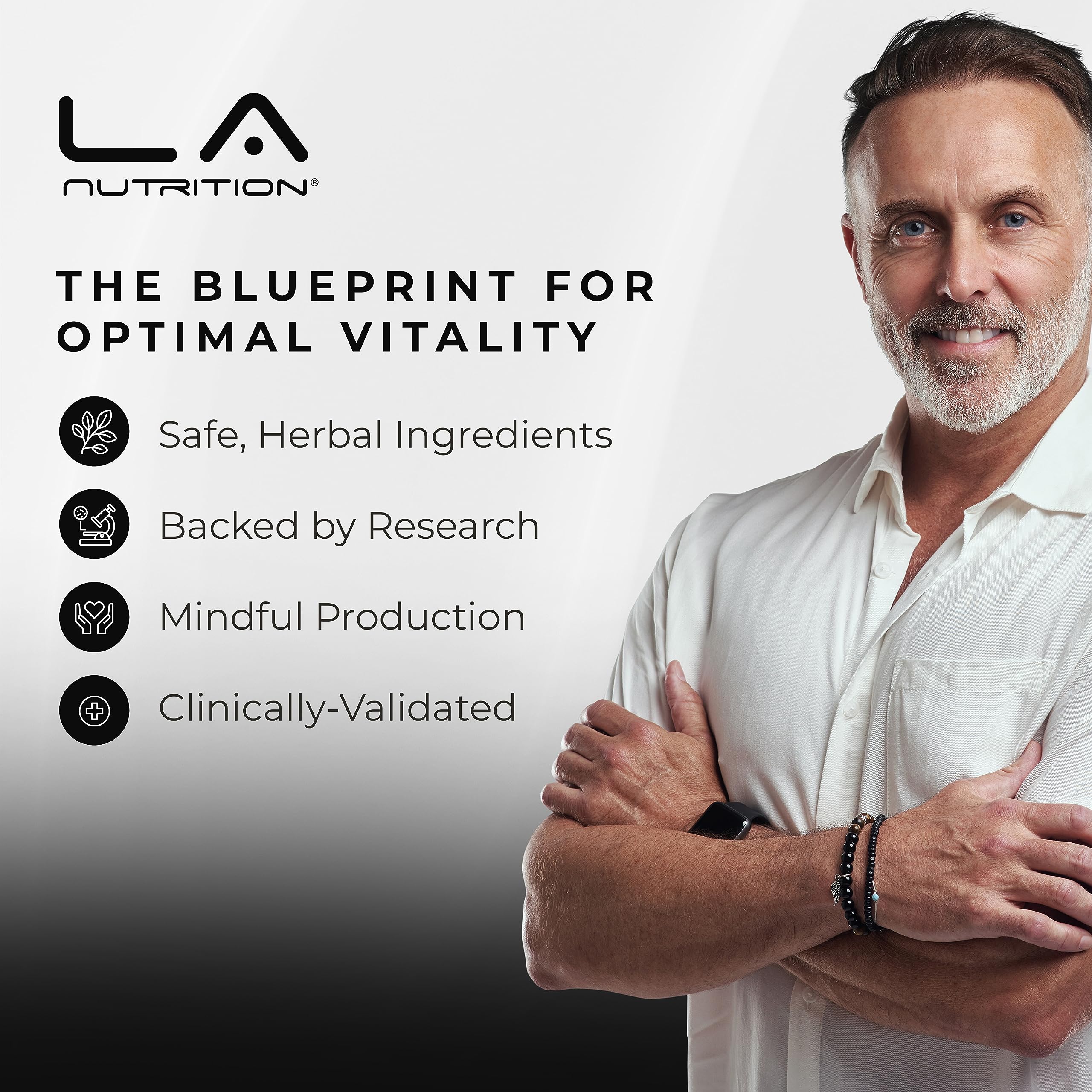 LA Nutrition HGH Supplements for Men & Women - Longevity & Immune Support - 60 Capsules