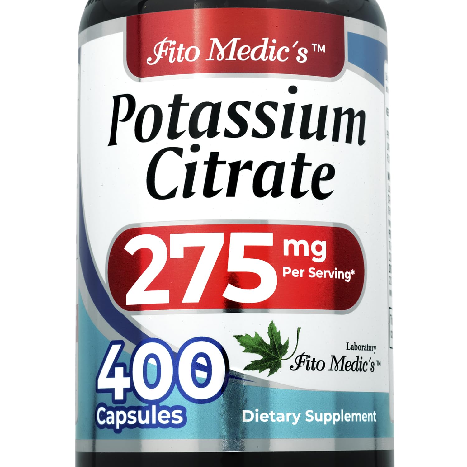 Lab Potassium Citrate 400 Capsules – 275 mg | Ultra High Absorption Potassium Supplement
