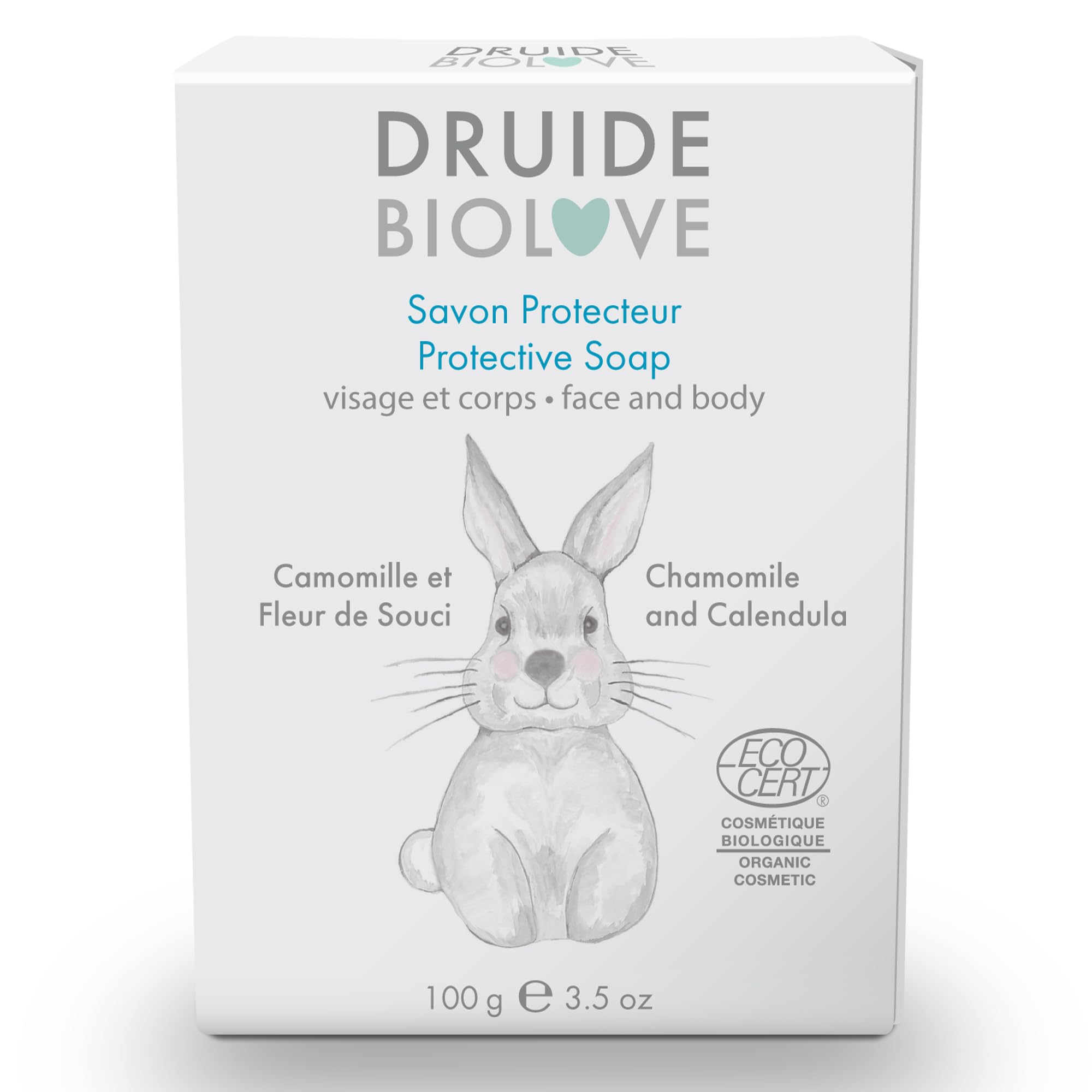 Laboratoires Druide BioLove Protective Baby Soap – Ultra-Gentle Lavender & Chamomile (100 g)