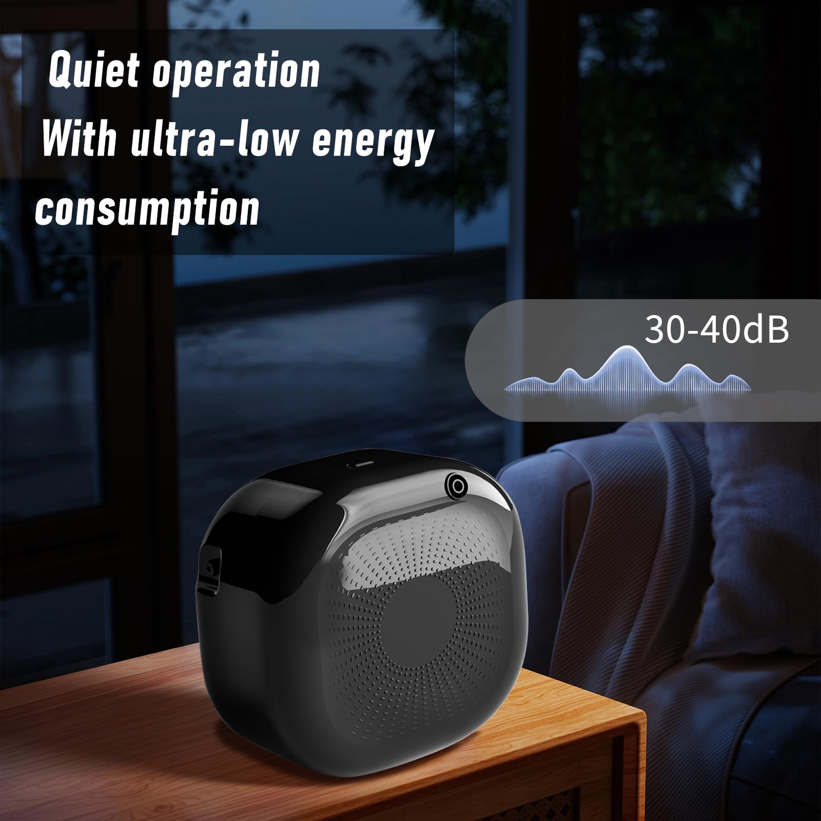 LACIDOLL Smart Scent Air Machine — 500ml Diffuser for Large Rooms and Hotels (Black)