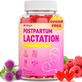 Lactation Gummies - Postpartum Support, Milk Thistle, Ashwagandha & Omega-3 | Sugar Free, Vegan, 60 Count