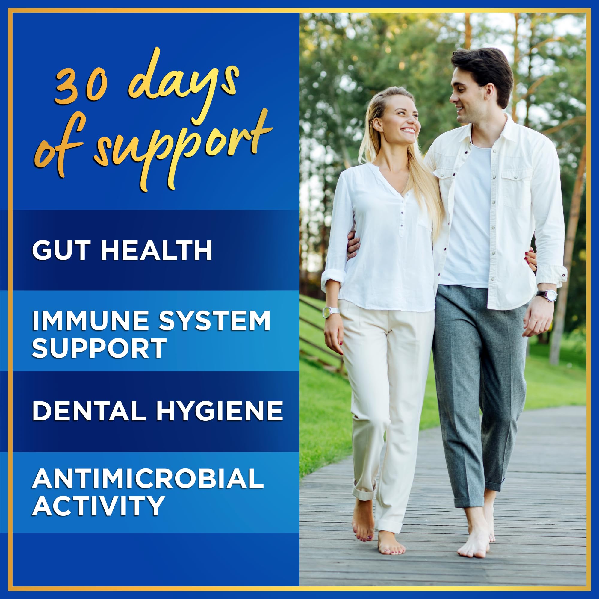 Lactobacillus Salivarius Probiotic 24bn CFU for Teeth & Gums - Bad Breath, Immune & Digestive Health - 60 Capsules