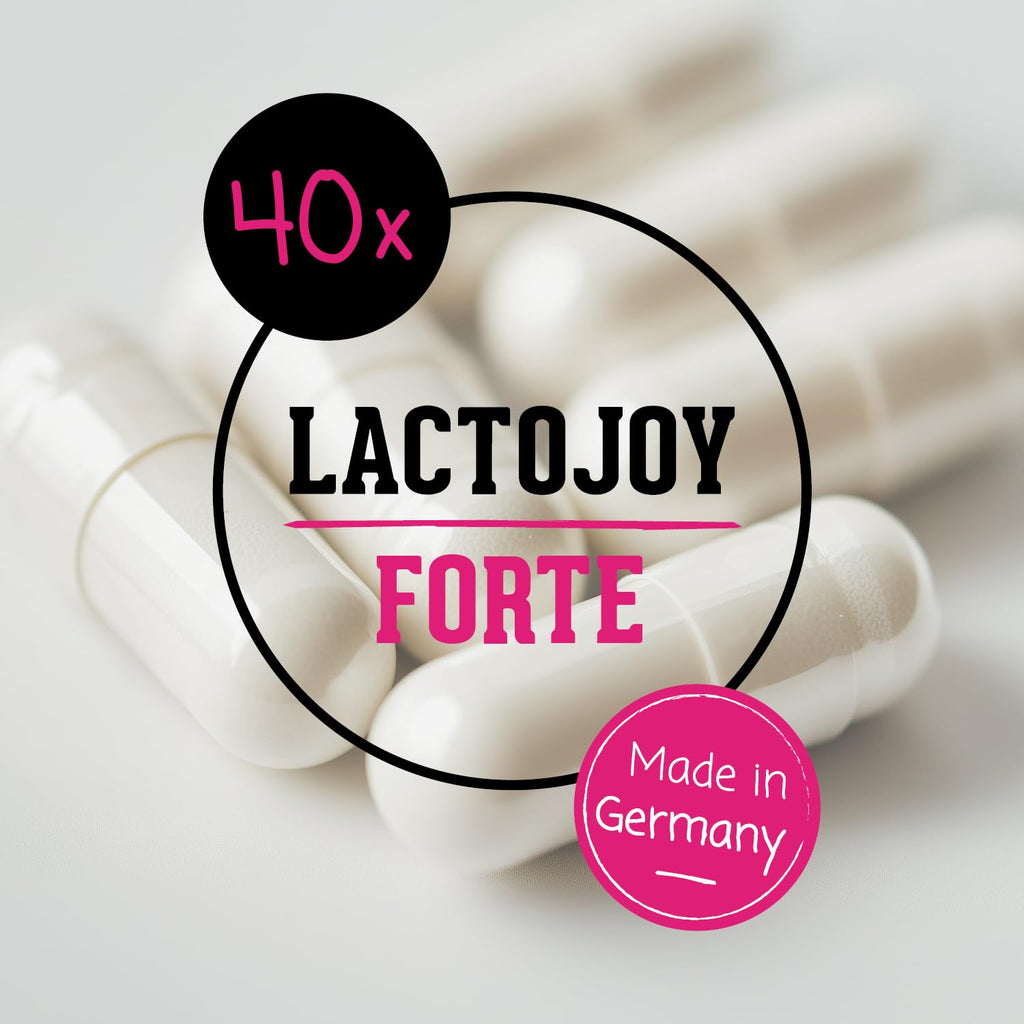 LactoJoy Forte Lactase Capsules - 28,000 FCC, Lactose Intolerance Relief, Vegan, Made in Germany