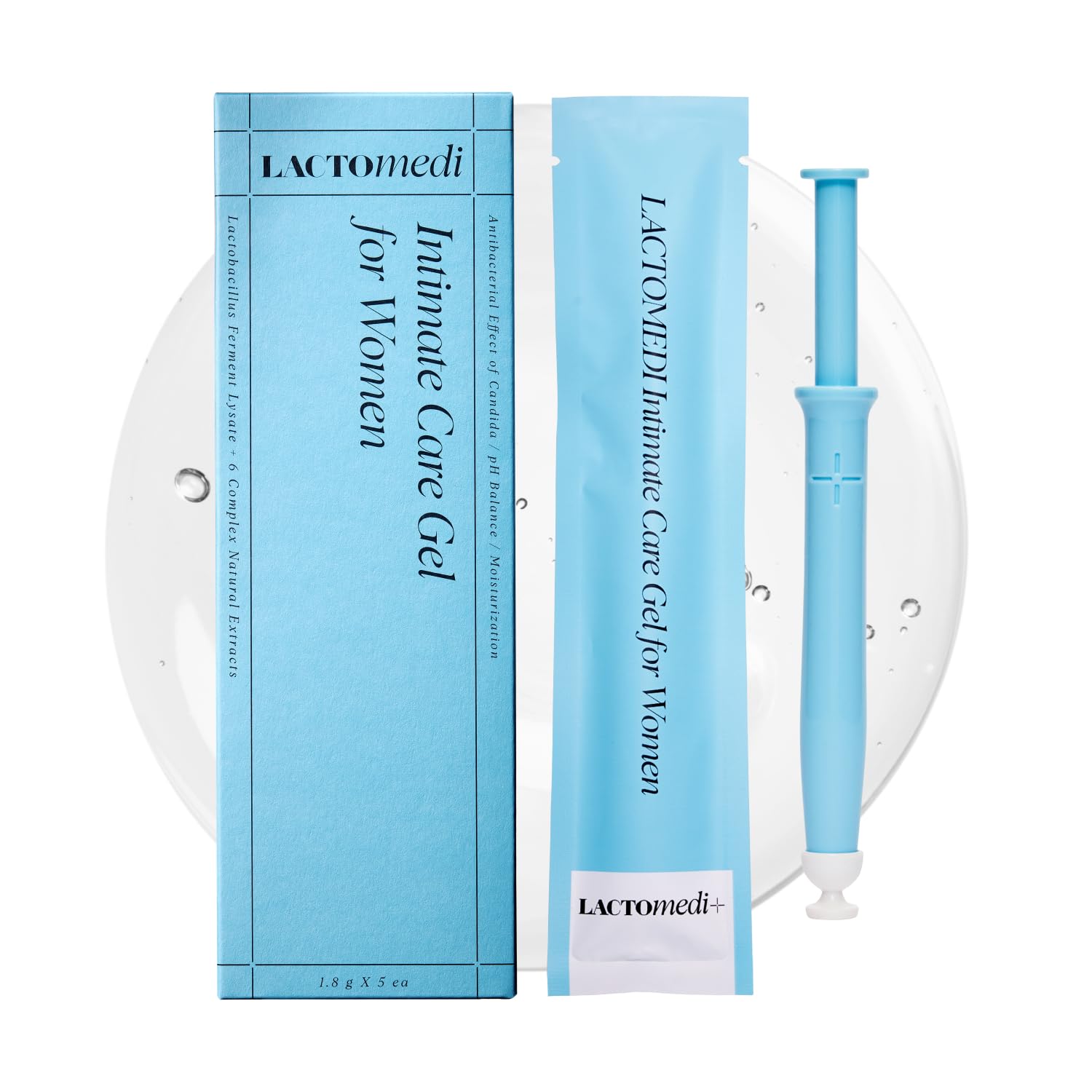 LACTOMEDI Intimate Care Gel | 5-Day Probiotic Care Package for pH Balance & Odor Control