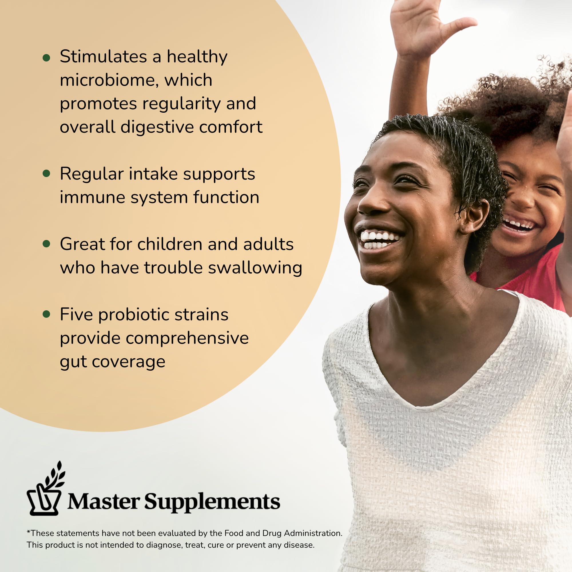 Master Supplements Granular Theralac – 1.05 oz Probiotic Powder for Gut Health | 40 Servings | Vegan & Gluten Free
