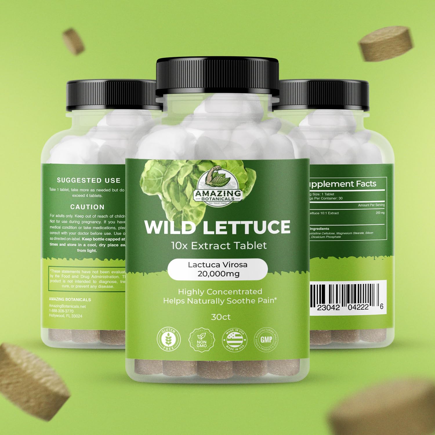Wild Lettuce Extract Tablets 10X 2000MG – Sleep Support | Lactuca Virosa
