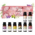 Essential Oils Set for Women | 8x10ml Lady Floral Essential Oils for Diffusers, Home Fragrance, Perfume Making & Massage | Rose, Jasmine, Gardenia, Lily, Lilac, Freesia, Ylang Ylang, Tuberose