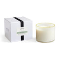 LAFCO New York 3-Wick Feu de Bois Candle – 30 oz, 120-Hour Burn Time, Reusable Hand-Blown Glass Vessel