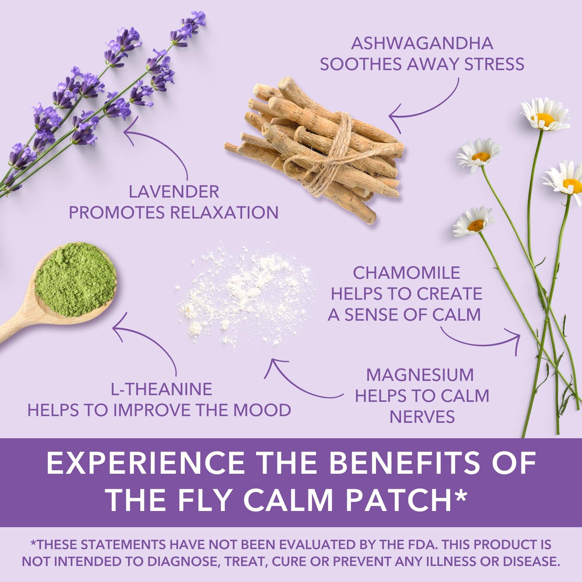 Laki Naturals Fly Calm Patch (2-Pack, 8 per Pack) – Plant-Based Travel Calm