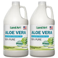 Land Art Organic Aloe Vera Drinkable Gel – 99.7% Pure, Cold-Processed, Digestive Support (64 oz x 2)