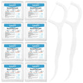 Lanjue 800 Count Dental Floss Picks – 8 Boxes, Travel 2-in-1 Toothpicks