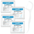 Lanjue 400 Count Dental Floss Picks – Travel Flossers with 4 Portable Cases