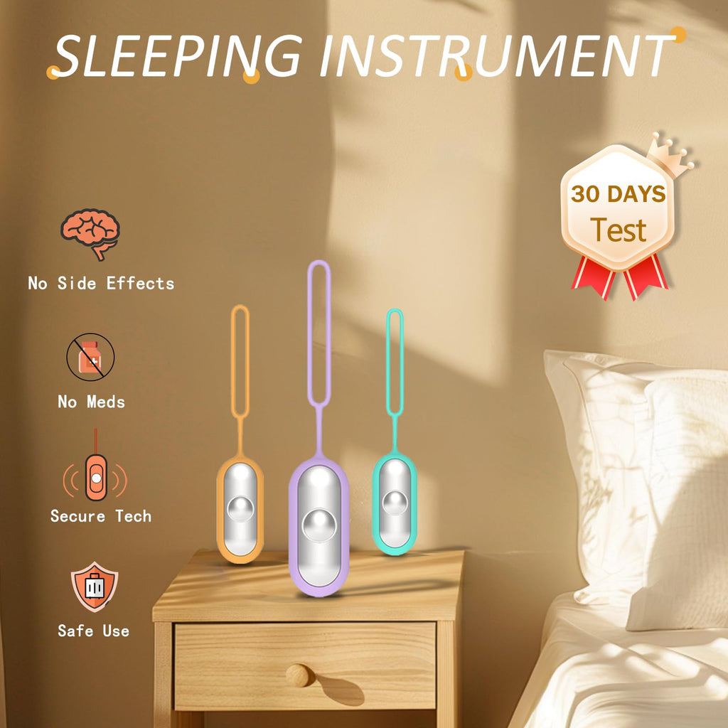 LANSIGOGBGS Sleep Instrument – Portable Brain Massage for Deep Sleep (Purple)